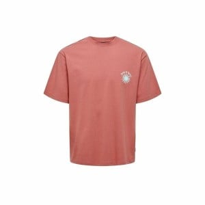 T-shirt à manches courtes homme Only & Sons Onskasen Rlx Saumon