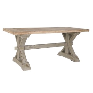 Table de Salle à Manger DKD Home Decor 180 x 80 x 76 cm Sapin Naturel Bois