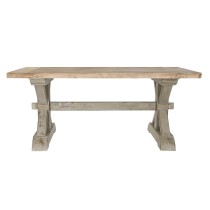 Table de Salle à Manger DKD Home Decor 180 x 80 x 76 cm Sapin Naturel Bois