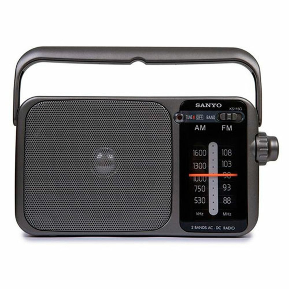 Tragbares Radio Sanyo Grau