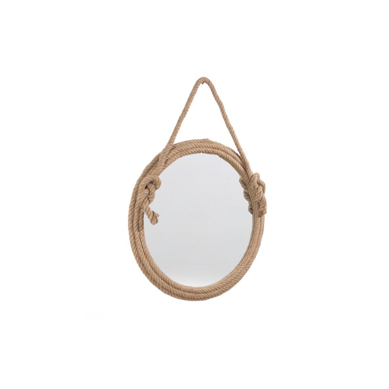 Wall mirror Romimex Natural MDF Wood 71 x 95 x 4 cm