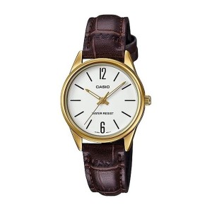 Damenuhr Casio 3H LADY LEATHER - WHITE (Ø 28 mm)