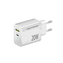Wandladegerät Esperanza EZC105W Weiß 20 W