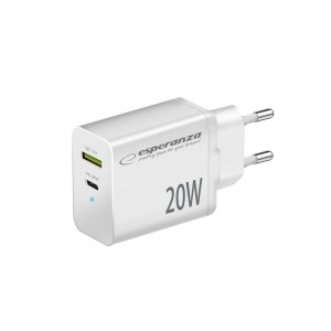 Chargeur mural Esperanza EZC105W Blanc 20 W