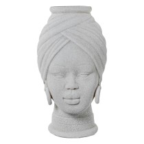 Vase Alexandra House Living Blanc Céramique Africaine 18 x 18 x 29 cm