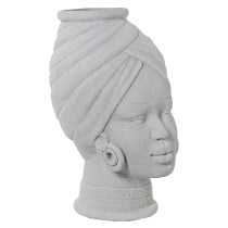 Vase Alexandra House Living Blanc Céramique Africaine 18 x 18 x 29 cm