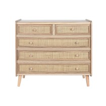 Chest of drawers Home ESPRIT Natural Paolownia wood 80 x 35 x 77 cm