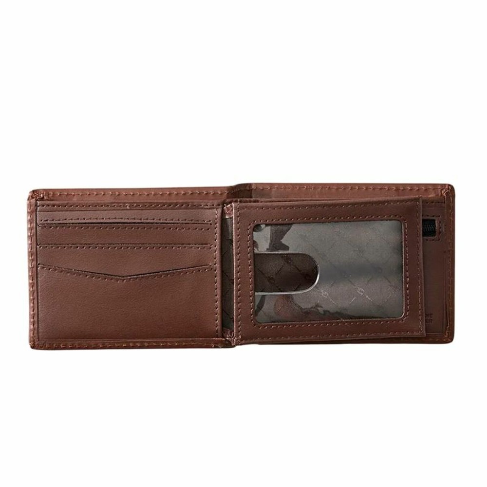 Portefeuille Homme Rip Curl Raw Energy Rfid Slim Marron