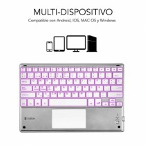 Clavier et pavé tactile Subblim SUB-KBT-SMBT50 Argenté Espagnol Qwerty QWERTY