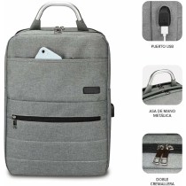 Rucksack for Laptop and Tablet with USB Output Subblim SUB-BP-3EAP001 Grey