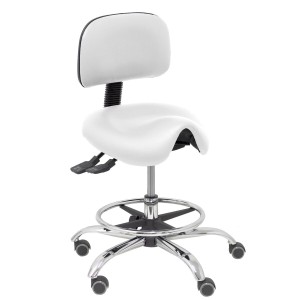 Stool Zarza Piqueras y Crespo P10CRRP White PVC