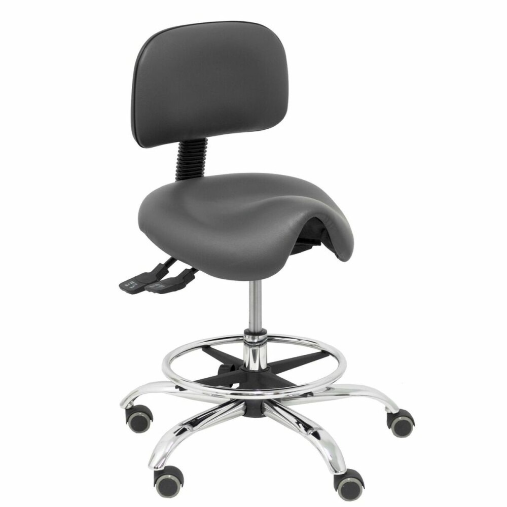 Stool Zarza Piqueras y Crespo 600CRRP Dark grey PVC