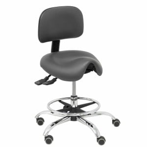 Tabouret Zarza Piqueras y Crespo 600CRRP Gris foncé PVC