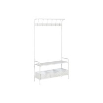 Garderobe mit Einlegeboden Home ESPRIT Weiß Metall Loft 110 x 36 x 186 cm