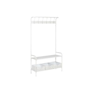Garderobe mit Einlegeboden Home ESPRIT Weiß Metall Loft 110 x 36 x 186 cm