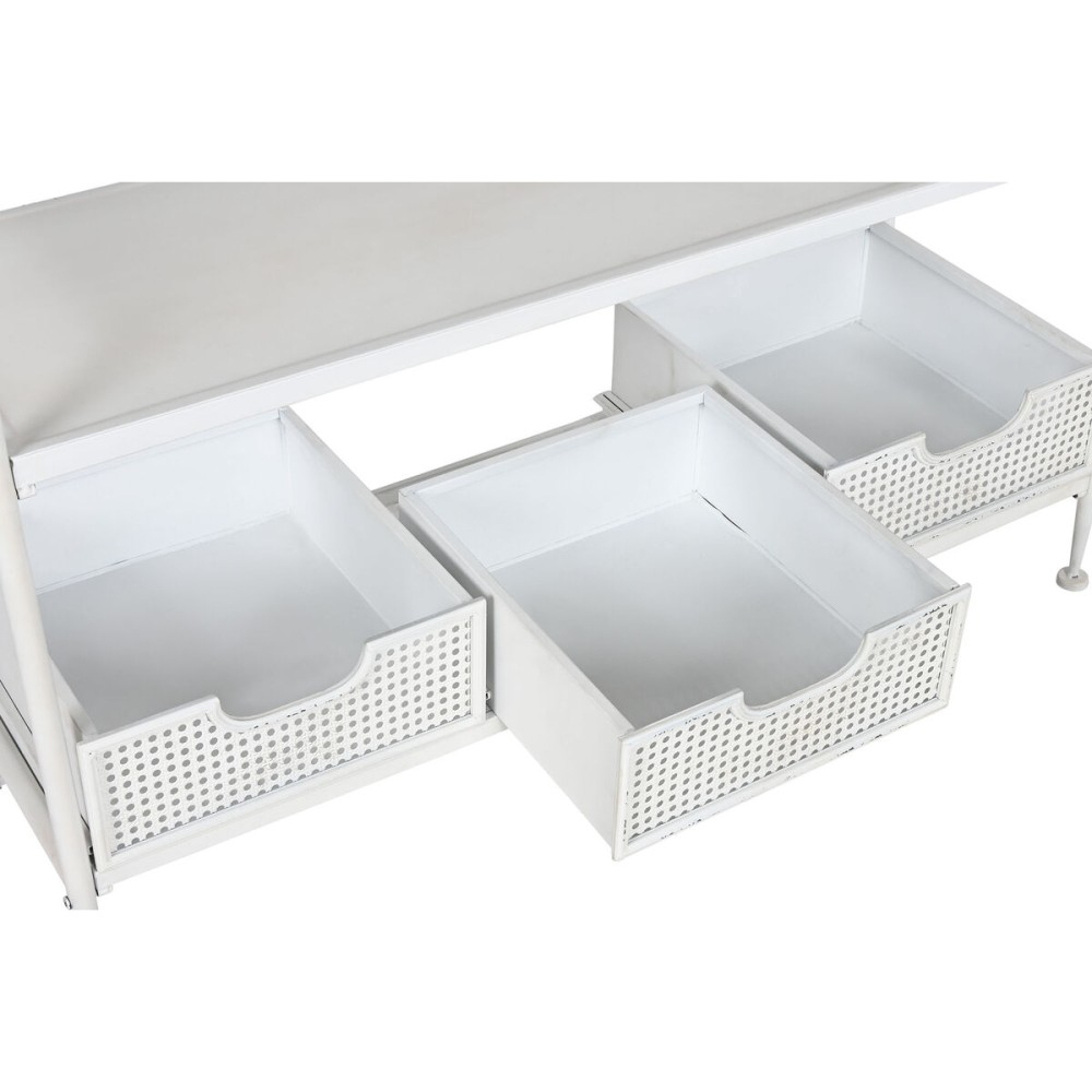 Garderobe mit Einlegeboden Home ESPRIT Weiß Metall Loft 110 x 36 x 186 cm