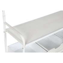 Garderobe mit Einlegeboden Home ESPRIT Weiß Metall Loft 110 x 36 x 186 cm
