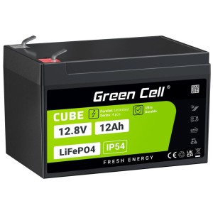 Batterie für Unterbrechungsfreies Stromversorgungssystem USV Green Cell LFPGC12V12AH 12 Ah
