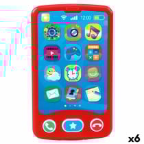 Téléphone-jouet PlayGo Rouge 6,8 x 11,5 x 1,5 cm (6 Unités)