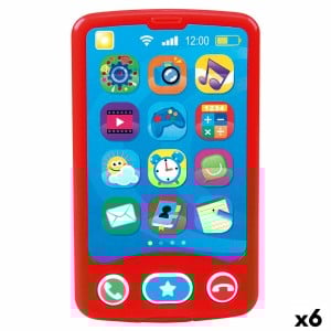 Téléphone-jouet PlayGo Rouge 6,8 x 11,5 x 1,5 cm (6 Unités)