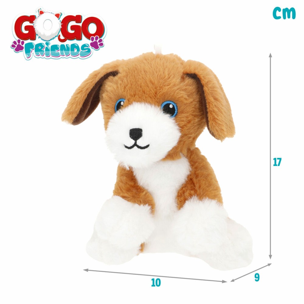 Jouet Peluche Colorbaby Tissu Peluche Plastique 10 x 17 x 9 cm (6 Unités)