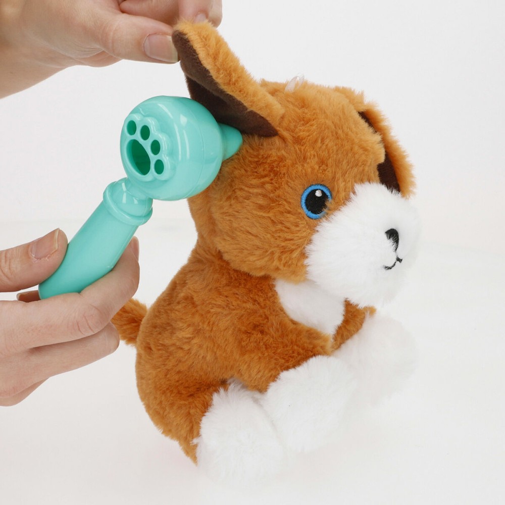 Jouet Peluche Colorbaby Tissu Peluche Plastique 10 x 17 x 9 cm (6 Unités)