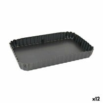 Moule amovible Quttin Noir Acier au carbone 22,5 x 15,5 x 3 cm (12 Unités)