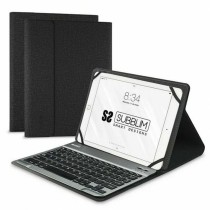 Hülle für Tablet und Tastatur Subblim SUB-KT2-BT0001 10.1" Schwarz Qwerty Spanisch QWERTY Bluetooth