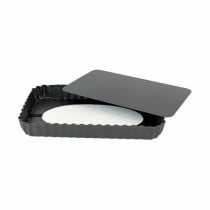 Moule amovible Quttin Noir Acier au carbone 25,5 x 17,2 x 3 cm (12 Unités)