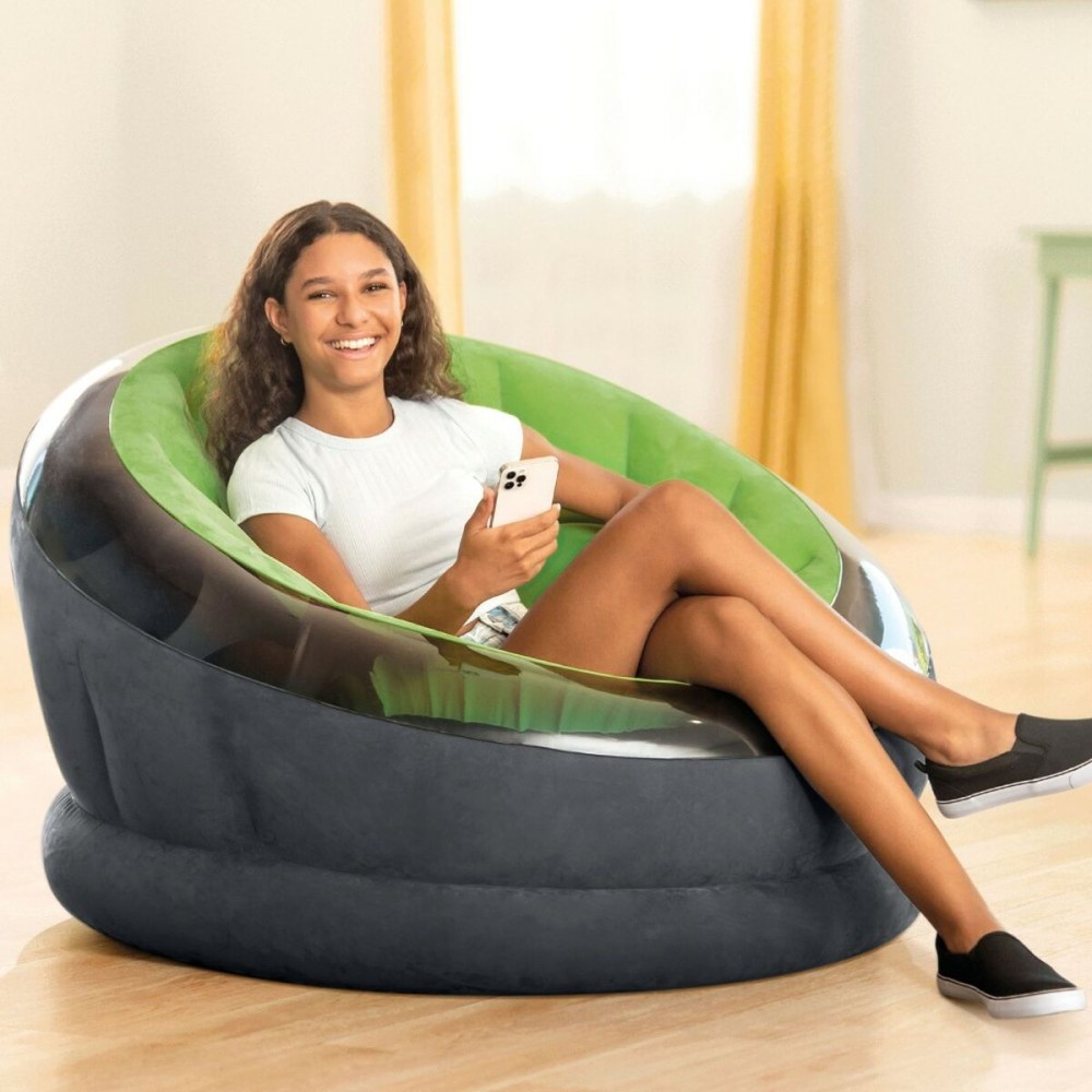 Fauteuil gonflable Intex Empire Vert 112 x 109 x 60 cm (3 Unités)