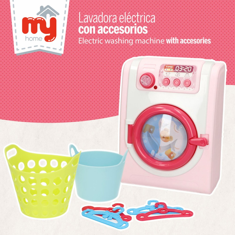 Toy washing machine 14 x 19 x 9 cm (6 Units)