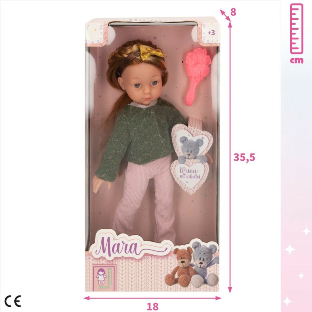 Poupée Colorbaby Isabella 32 cm Brosse à Cheveux 15 x 32 x 7 cm (6 Unités)