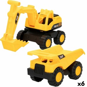 Véhicules de Chantier Speed & Go 18,5 x 10,5 x 10 cm (6 Unités)