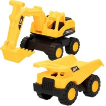 Véhicules de Chantier Speed & Go 18,5 x 10,5 x 10 cm (6 Unités)