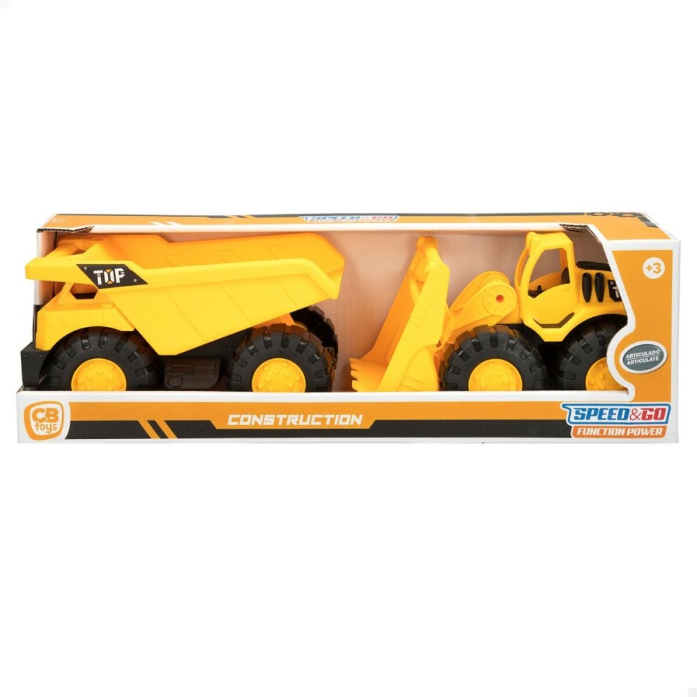 Véhicules de Chantier Speed & Go 18,5 x 10,5 x 10 cm (6 Unités)