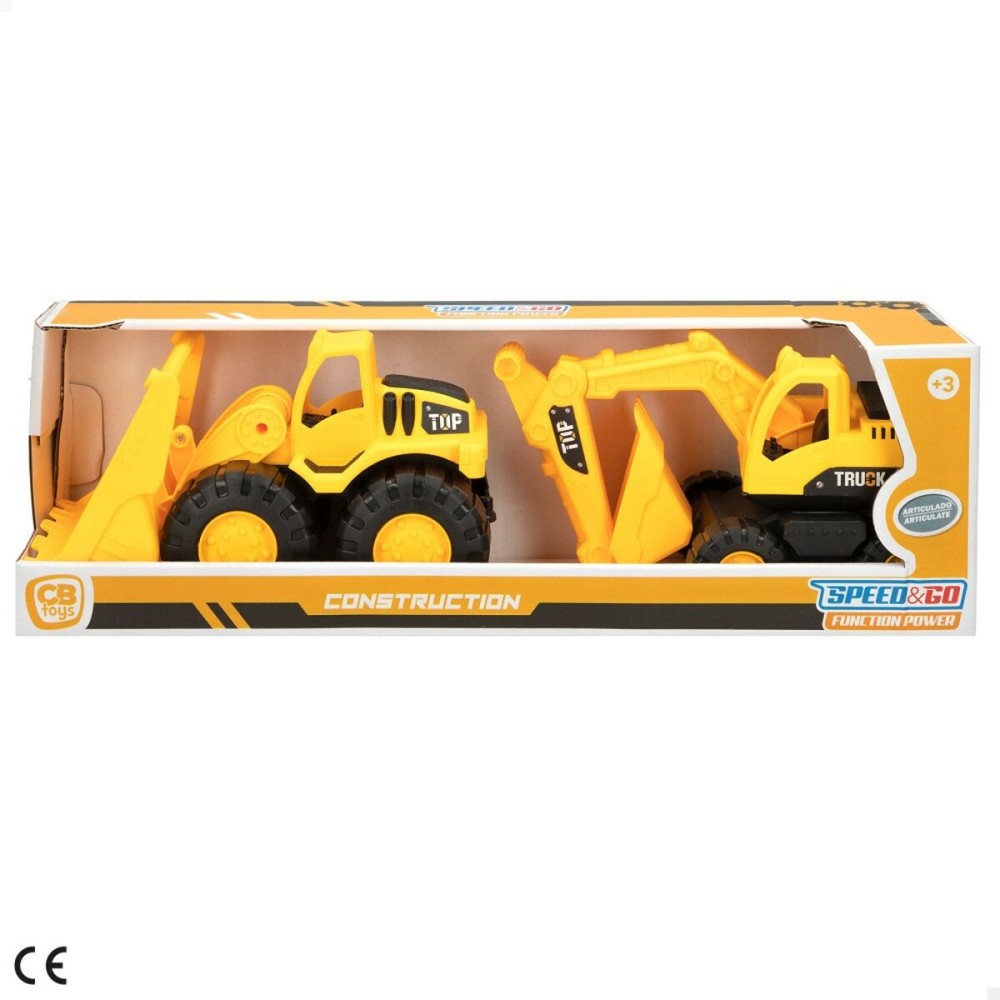 Véhicules de Chantier Speed & Go 18,5 x 10,5 x 10 cm (6 Unités)