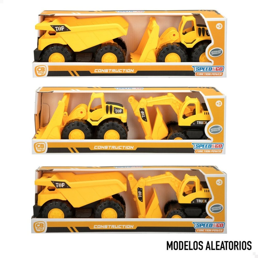 Véhicules de Chantier Speed & Go 18,5 x 10,5 x 10 cm (6 Unités)