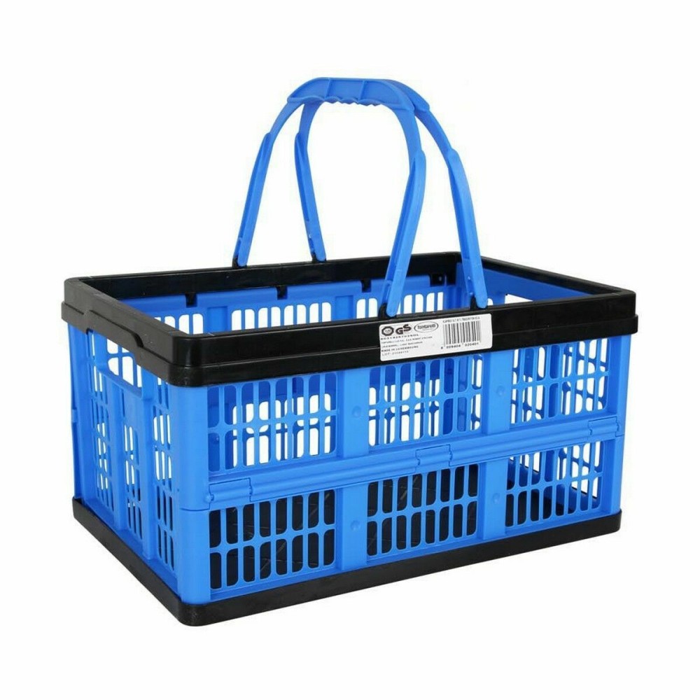 Boîte pliable avec poignées Tontarelli Voilà Bleu 16 L 39 x 25,5 x 21 cm (10 Unités)