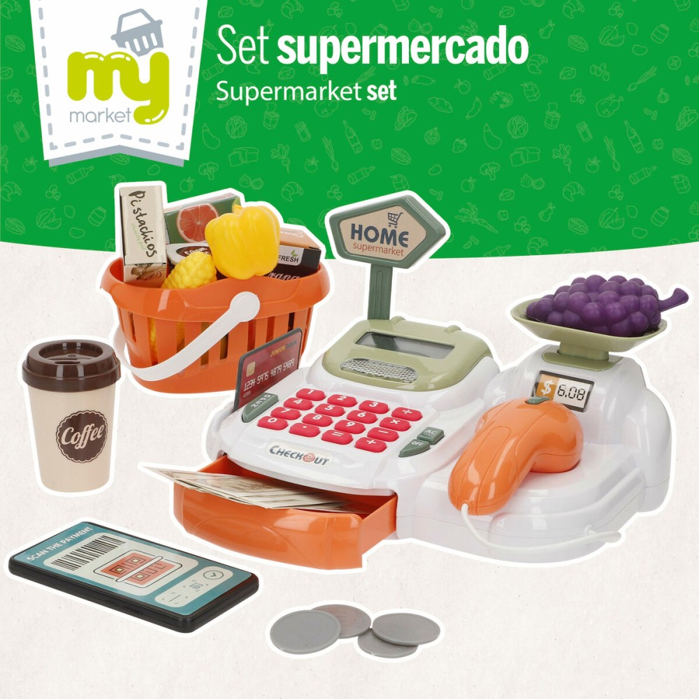 Toy Cash Register 23 x 14 x 17 cm 4 Units