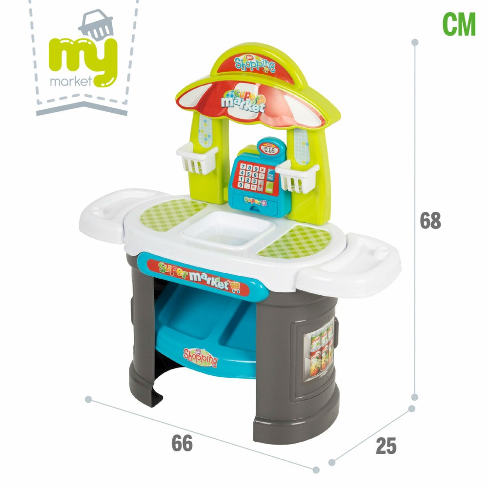 Supermarché de jouets 66 x 68 x 25 cm 2 Unités