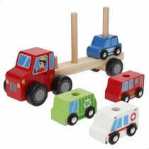 Camion porte-véhicules et Voitures 25 x 13 x 6 cm (6 Unités)