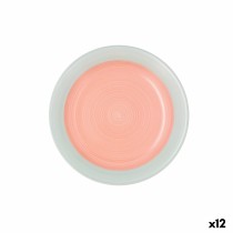 Dessertteller Quid Kaleido grün Koralle aus Keramik 19 cm (12 Stück)