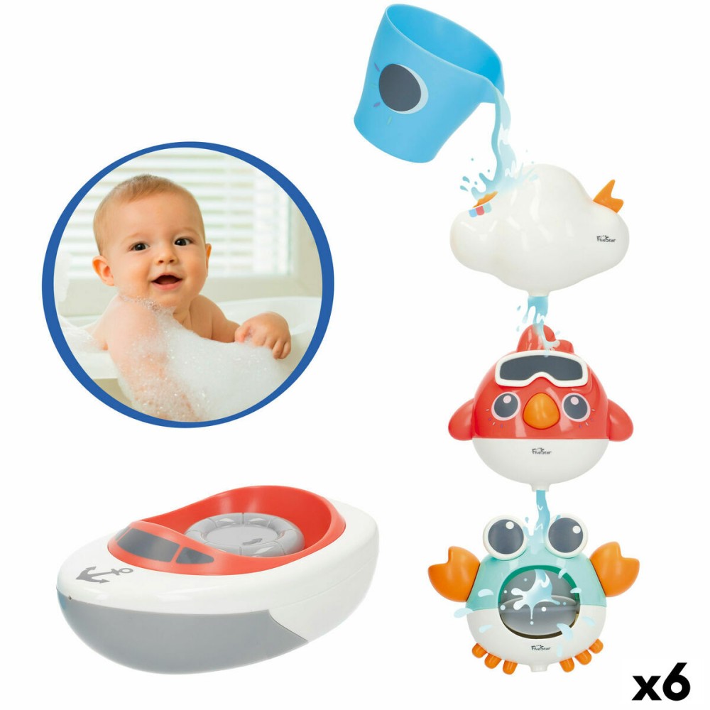 Jouet Pour le Bain Colorbaby 16 x 6,5 x 9 cm 6 Unités