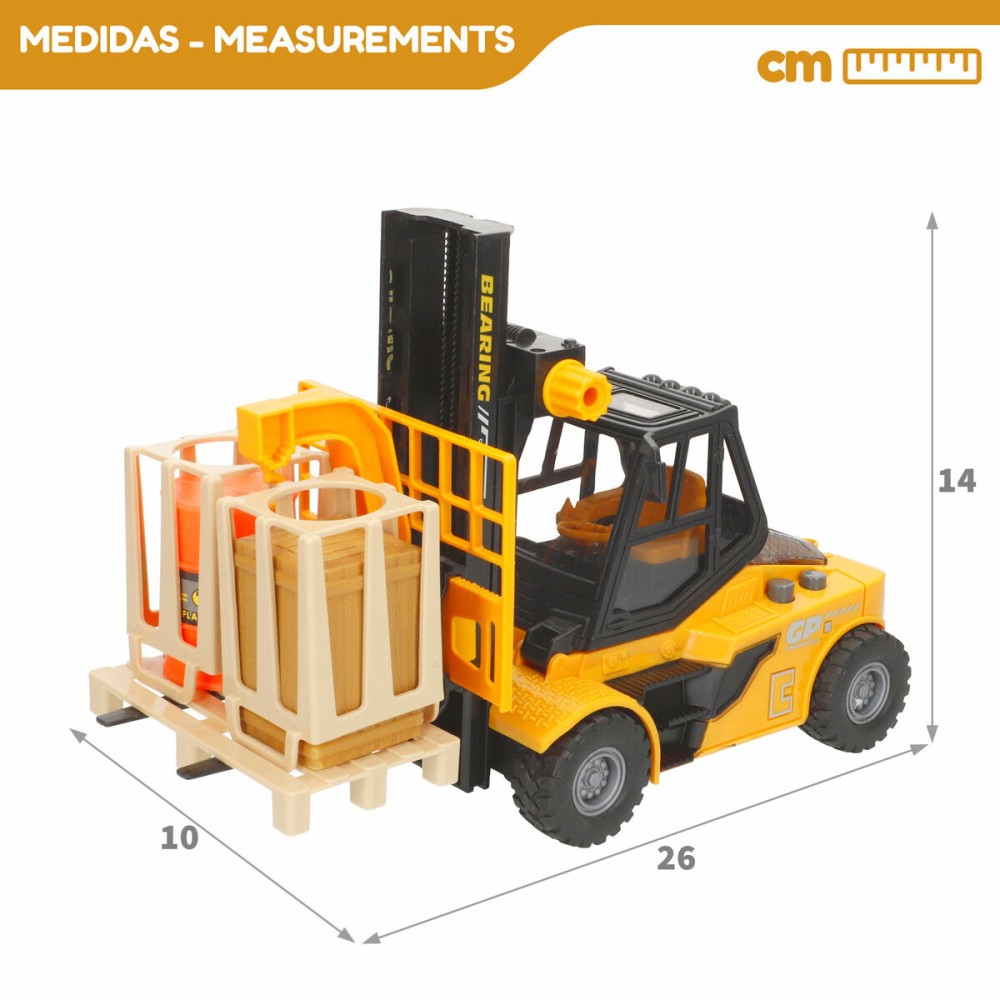 Construction Vehicles Colorbaby Light Sound 26 x 14 x 10 cm (6 Units)