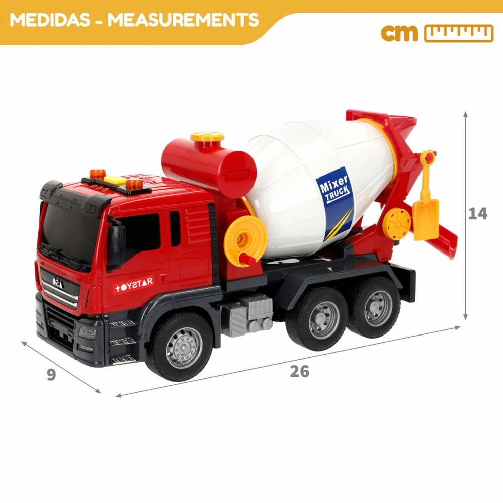 Betonmischer-Lkw Speed & Go 26 x 14 x 9 cm (6 Stück)