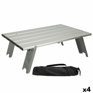 Table Piable Aktive Argenté Aluminium 40 x 13 x 28,5 cm (4 Unités)