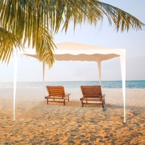 Gazebo Aktive 300 x 250 x 300 cm Steel White Plastic
