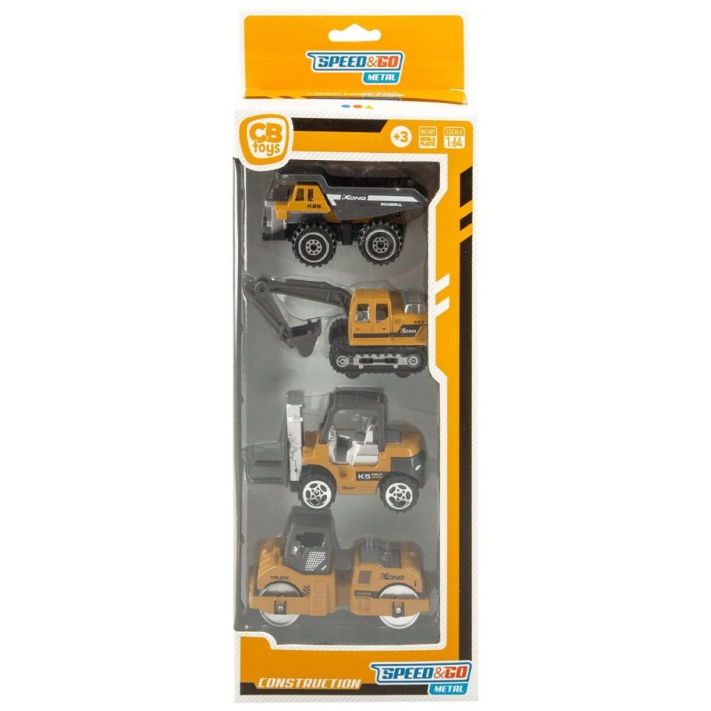 Set de Véhicules utilitaires Speed & Go 7,5 x 4 x 3 cm (12 Unités)