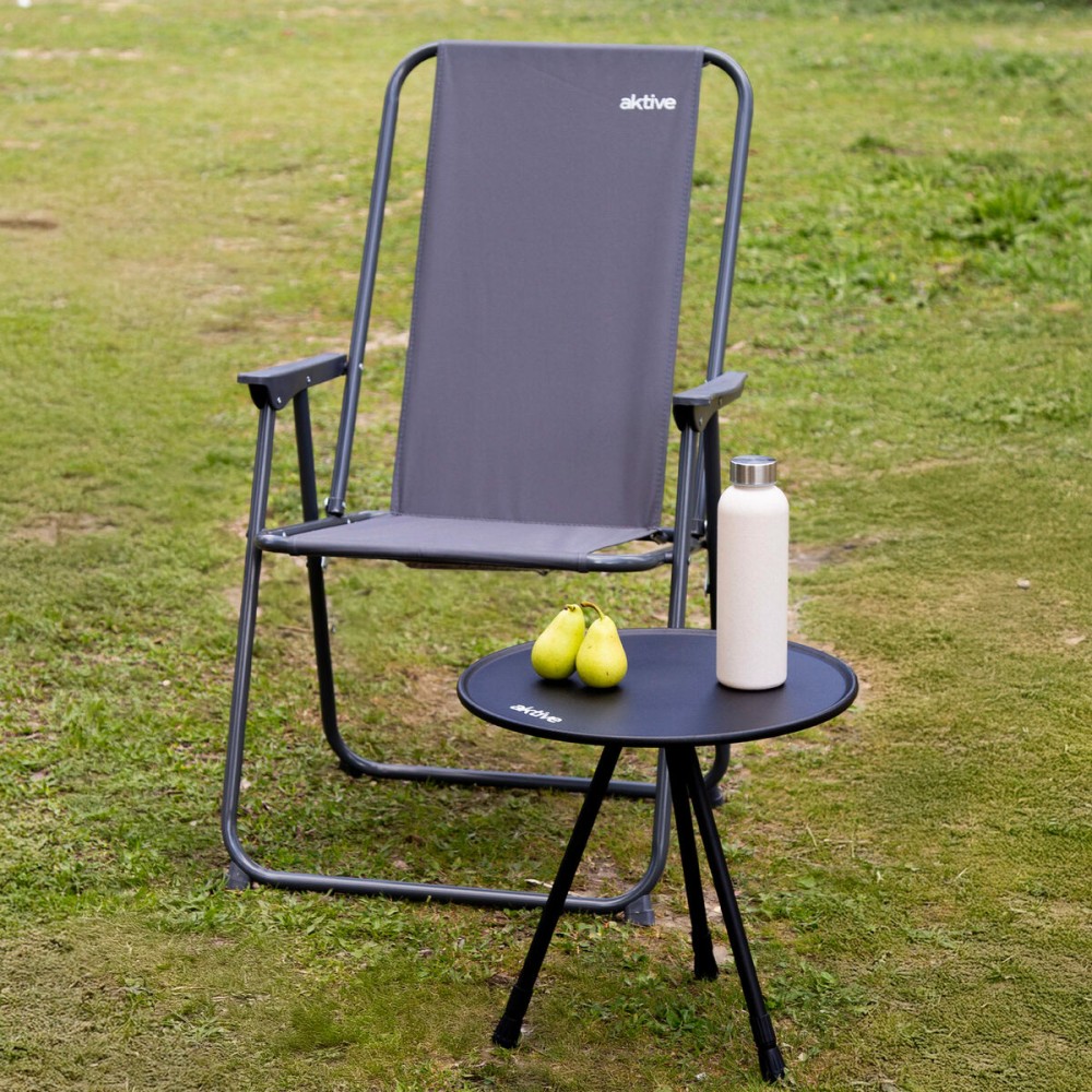 Table Piable Aktive Noir 37 x 55 x 37 cm (4 Unités)