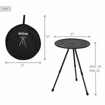 Table Piable Aktive Noir 37 x 55 x 37 cm (4 Unités)